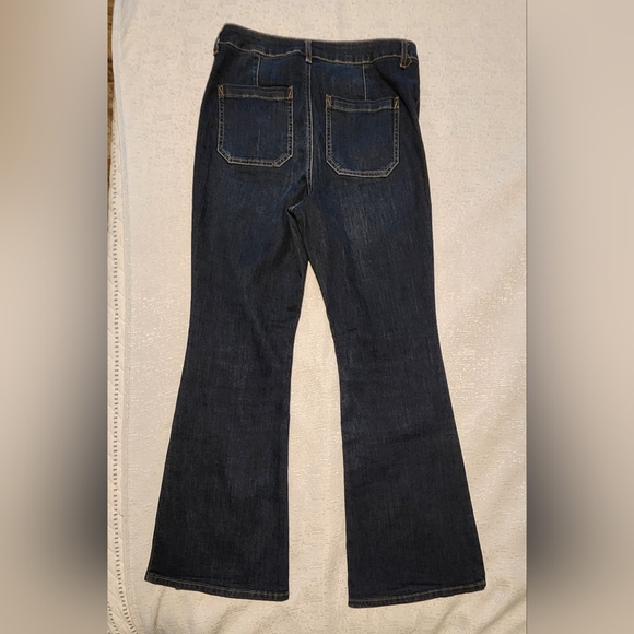 SINCERELY HULES SIZE 11/30 Blue Flare Wide Leg Jeans - Picture 3 of 14